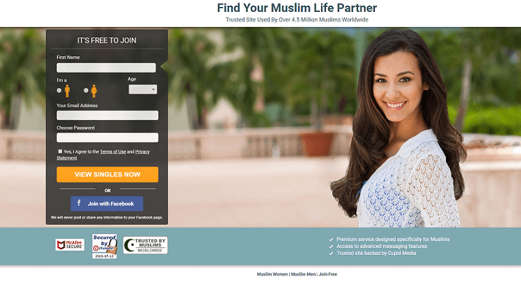 beautiful muslim single woman and log in screen 