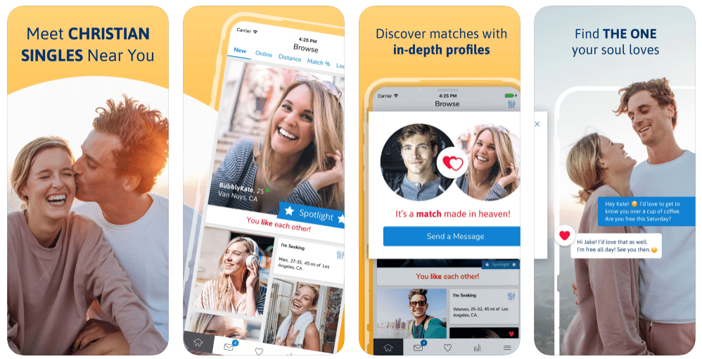 christian singles app features